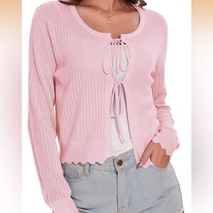 Pink Women's cardigan Sweater